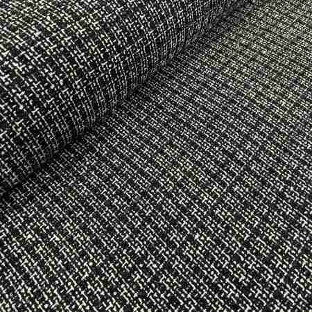 Fekete Chanel textil fényes szállal – német prémium szövet