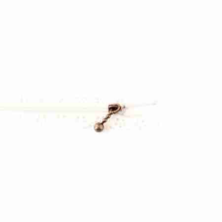 Csontfehér csipkés cipzár – virágmintás, antik bronz húzóval, 25 cm