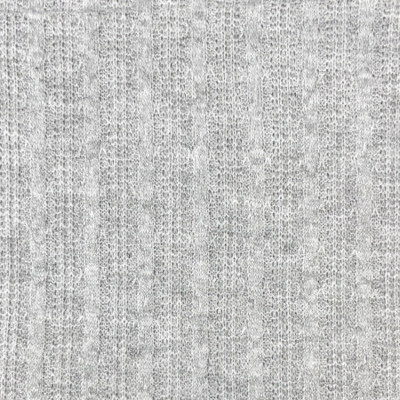 Szürke kötött textil – viszkóz-pamut keverék, 150 cm