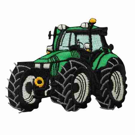 Traktor mintás hímzett folt
